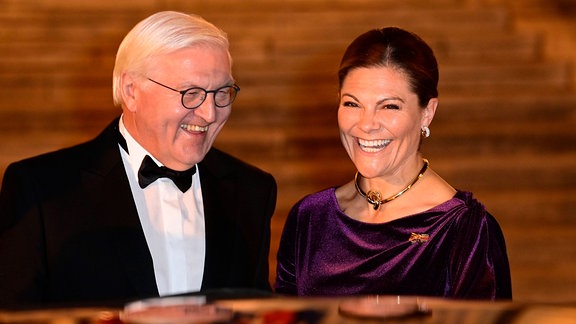 Frank-Walter Steinmeier und Kronprinzessin Victoria von Schweden