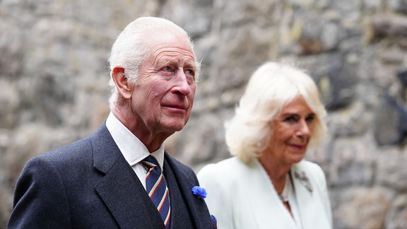 König Charles und Königin Camilla auf Schloss Edinburgh