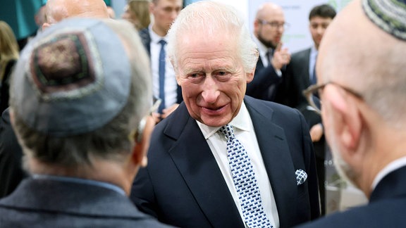 König Charles III. trifft Mitglieder der jüdischen Gemeinde in Krakau