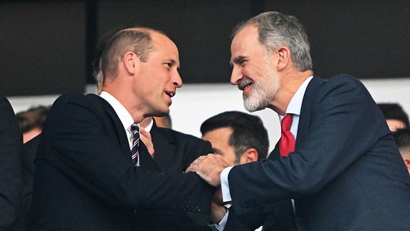 Prinz William und König Felipe