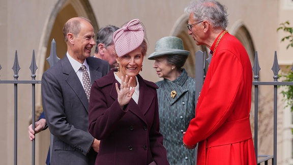 Prinzessin Sophie mit Prinz Edward und Prinzessin Anne