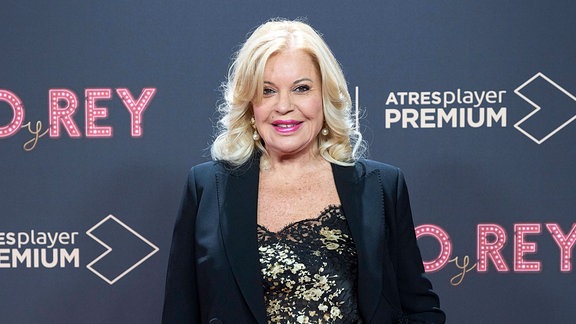 Barbara Rey besucht Cristo y Rey Premiere im Callao Cinema, 2023 in Madrid