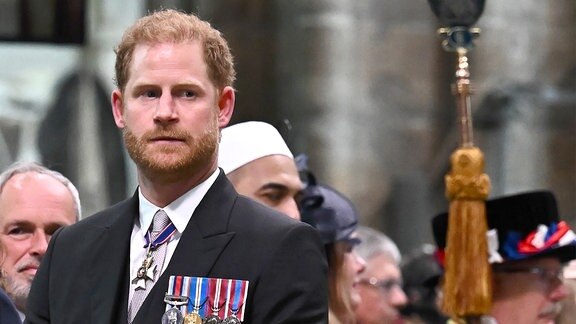 Prinz Harry bei der Krönungszeremonie