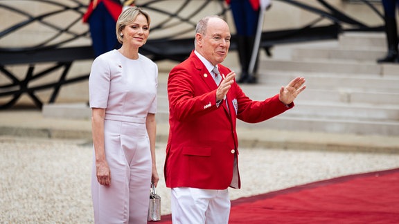 Albert und Charlene von Monaco