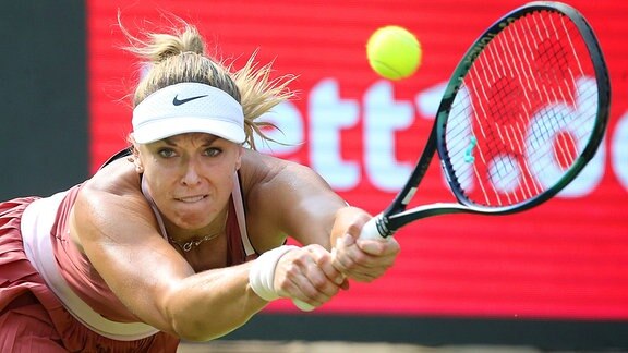 Sabine Lisicki in Aktion.