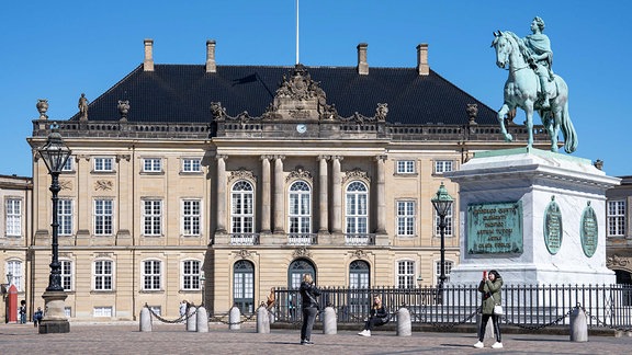 Schloss Amalienborg in Kopenhagen