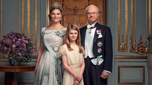 Familienporträt der schwedischen Königsfamilie