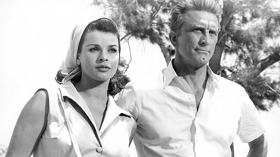 Senta Berger und Kirk Douglas