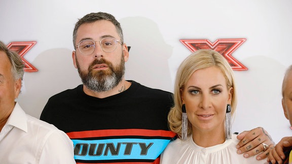 Paul Hartmut Würdig alias Sido mit Ehefrau Charlotte Würdig.