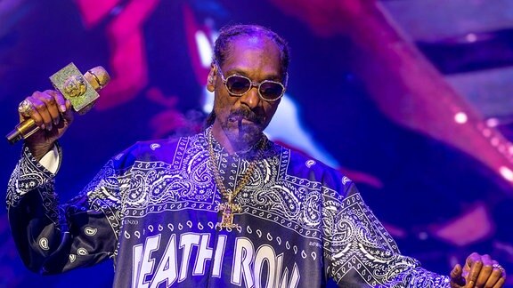 Rapper Snoop Dogg bei einem Auftritt