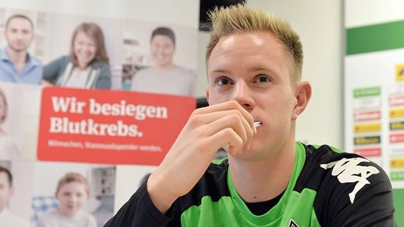 Marc-Andre ter Stegen (Mönchengladbach), bei der Typisierung.