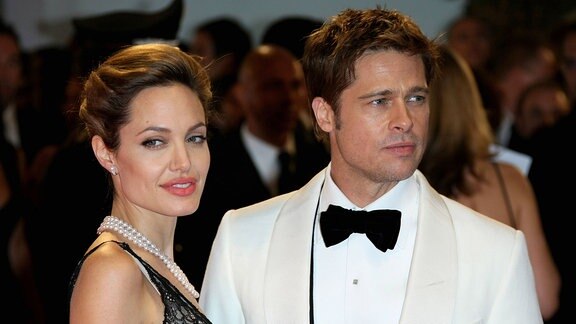 Angelina Jolie und Brad Pitt, 2007.