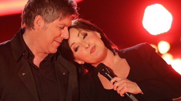 Christian Lais mit Ute Freudenberg auf der Bühne