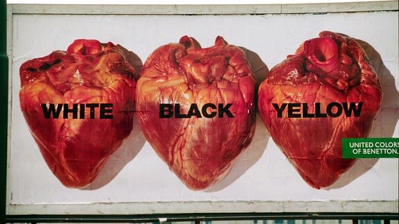 WERBEPLAKAT VON OLIVIERO TOSCANI FÜR BENETTON