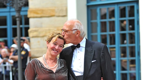 Margarita Broich und Dirk Schmalenbach anläßlich der Eröffnung der Richard-Wagner-Festspiele am 25.07.2024 in Bayreuth.