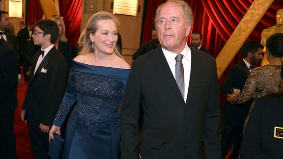 Meryl Streep und ihr Mann Don Gumme auf dem roten Teppich