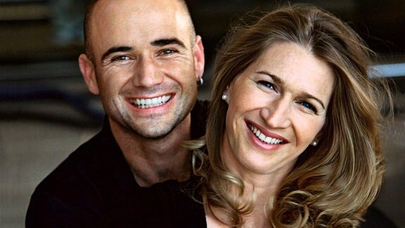 Das Paar Steffi Graf und Andre Agassi