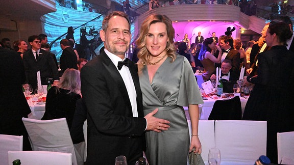 Moritz Bleibtreu und seine Frau Saskia