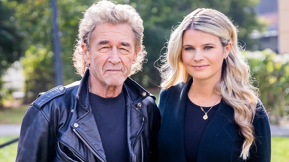 Peter Maffay, Musiker und Kinderbuchautor, und seine Partnerin Hendrikje Balsmeyer, Autorin.