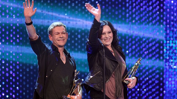 Peter Plate und AnNa R. vom Berliner Duo Rosenstolz, 2011.