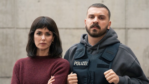 Melika Foroutan und Edin Hasanovic im Frankfurter Tatort