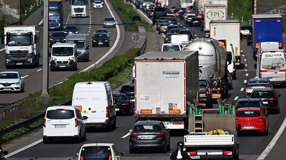 Stau auf der Autobahn