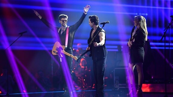 Die Band The Great Leslie aus aus London/Efringen-Kirchen tritt in der zweiten Show beim deutschen Vorentscheid des Eurovision Song Contest (ESC) auf.