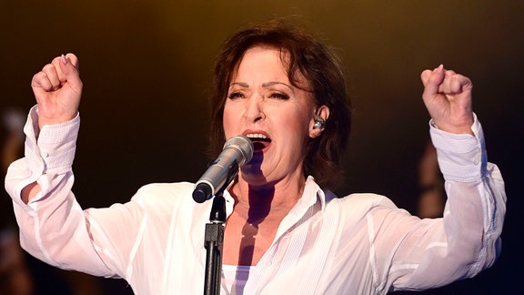 Ute Freudenberg bei der Landskron Schlager-Party im Landskron Brauereihof der KULTurBrauere