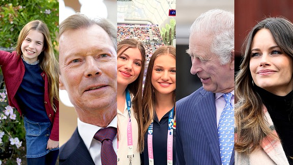 Eine Fotocollage mit mehreren Personen