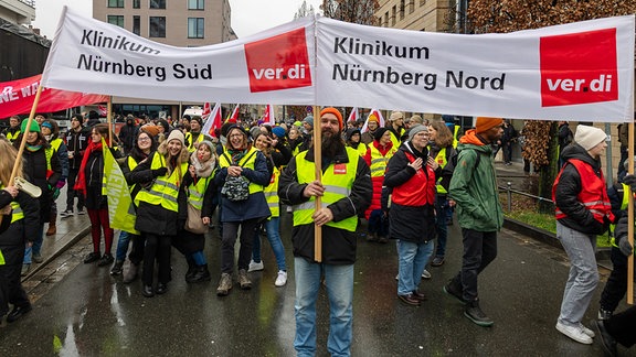 Kundgebung der Gewerkschaft Verdi 