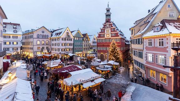 Mittelalter Weihnachtsmarkt in Esslingen bei Stuttgart