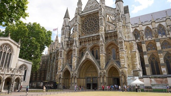 Westminster Abbey von außen.